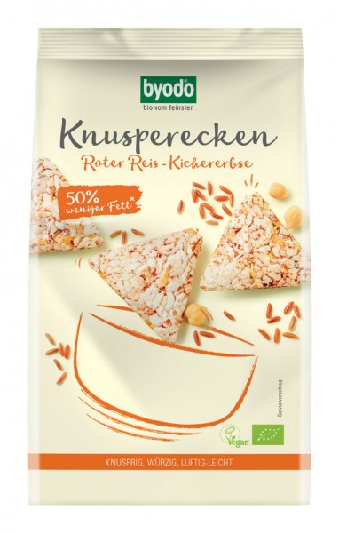 byodo Knusperecken Roter Reis-Kichererbse, 90 gr P