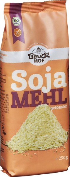 Bauckhof Sojamehl, 250 gr Packung -glutenfrei-