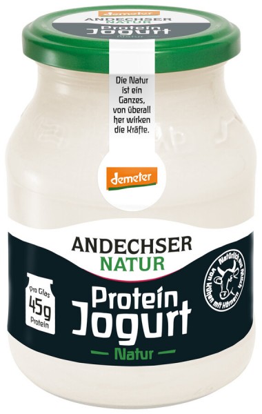 Andechser Natur Protein-Jogurt, 500 gr Glas