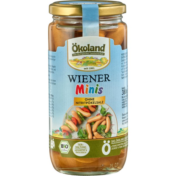 Ökoland Wiener Minis, 380 g Glas
