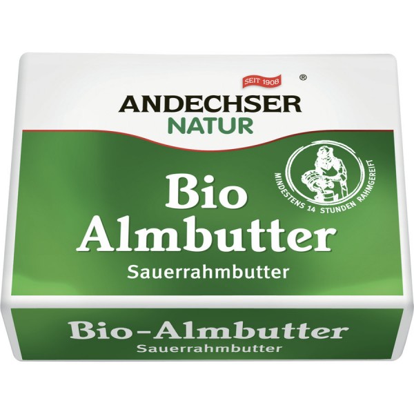 Andechser Natur Almbutter, 250 gr Stück