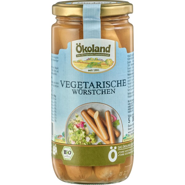 Ökoland Vegetarische Würstchen, 380 g Glas