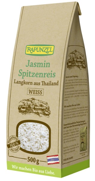 Rapunzel Jasmin Spitzenreis Langkorn weiß, 500 gr