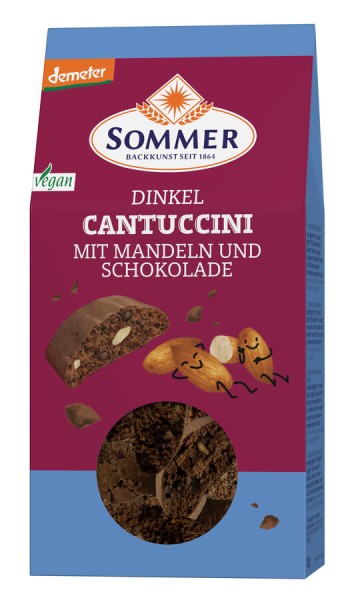 Sommer &amp; Co. Dinkel Schoko Cantuccini, 150 g Packu