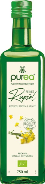 Bio Purea Reines Rapsöl, 750 ml Flasche
