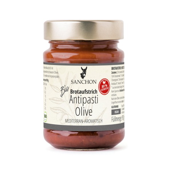 Sanchon Antipasti Olive Brotaufstrich, 190 gr Glas