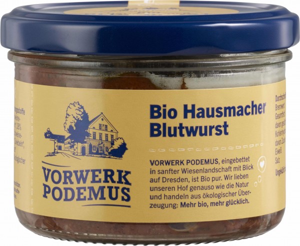 Bio Hausmacher Blutwurst, 170 gr Glas