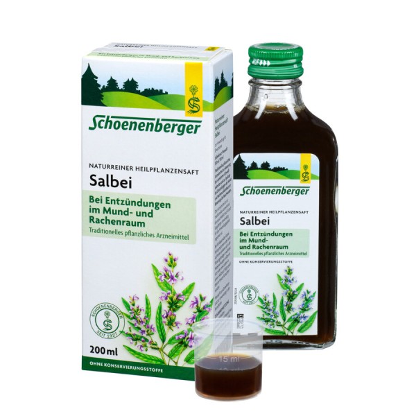 Schoenenberger Salbei-Saft, 200 ml Flasche