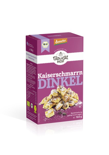 Bauckhof Dinkel-Kaiserschmarrn mit Rosinen, -glute