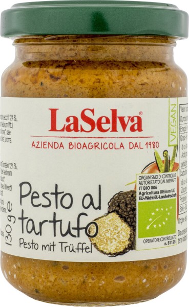 La Selva Pesto mit Trüffel, 130 gr Glas