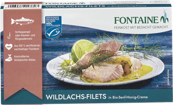 Fontaine Wildlachs-Filet in Senf-Honig Creme, 200