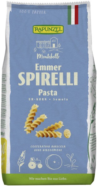 Rapunzel Emmer-Spirelli Semola, 500 gr Packung
