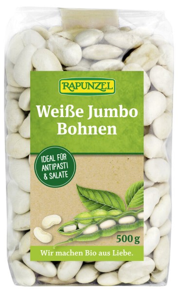 Rapunzel Weiße Jumbo-Bohnen, 500 gr Packung