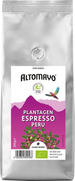 Plantagen Espresso, Bohne 250g