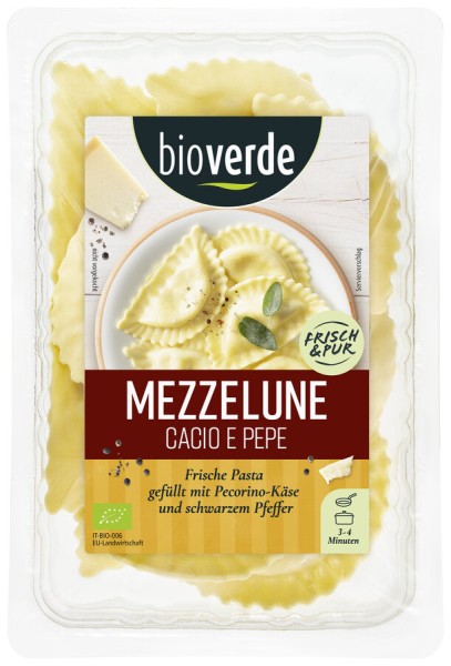 bio-verde Mezzelune Cacio e Pepe, 250 g Packung