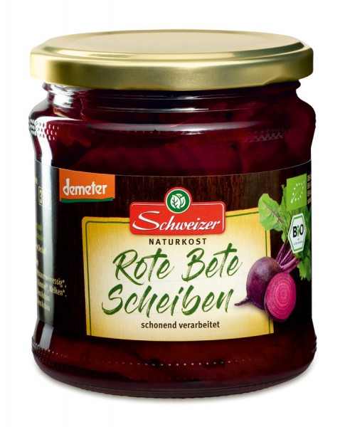Schweizer Rote Bete Scheiben, 330 gr Glas