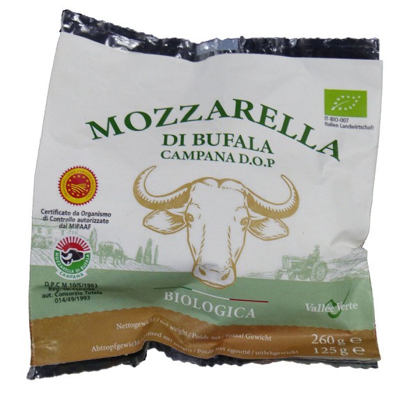 Büffelmilch Mozzarella di Bufala Campana DOP 125g