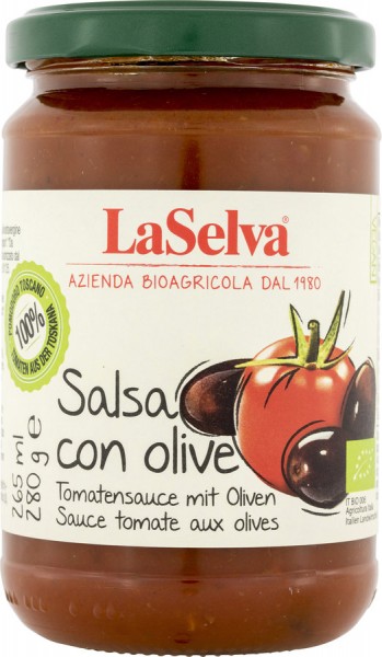 Tomatensauce mit Oliven 280g