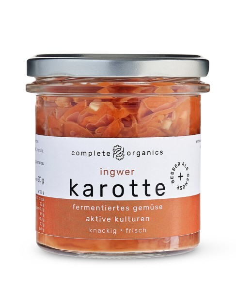 completeorganics ingwer karotte, 220 g Glas