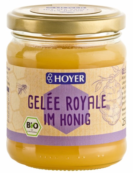 Hoyer Gelée Royale im Honig, 250 gr Glas