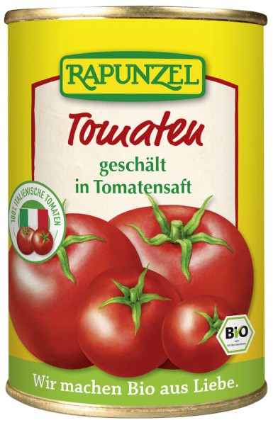 Rapunzel Tomaten geschält in der Dose, 400 gr Dose