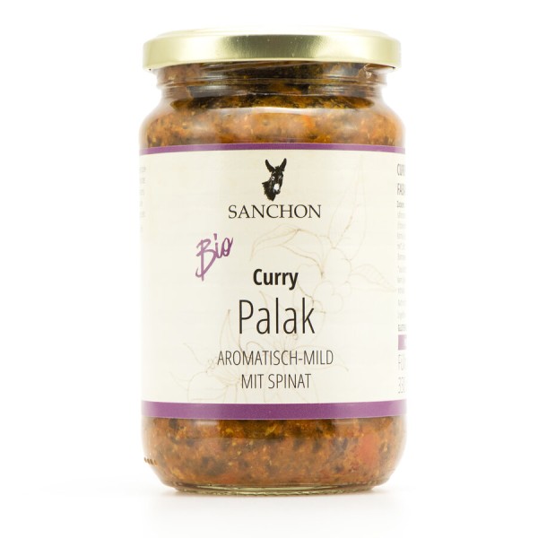 Sanchon Curry Palak, 330 ml Glas