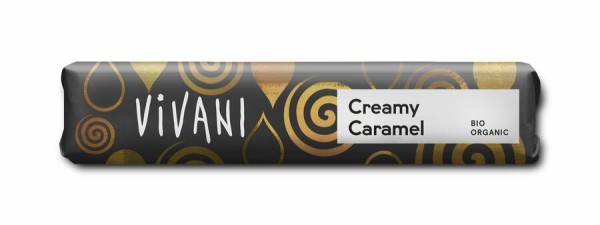 Vivani Creamy Caramel Schokoriegel, 40 gr Stück