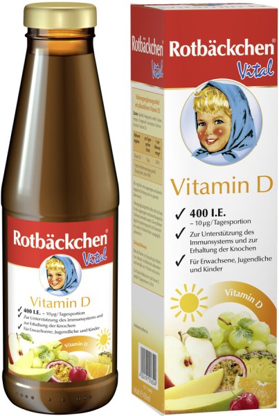 Rotbäckchen Vital Vitamin D, 450 ml Flasche
