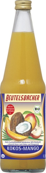 Beutelsbacher Kokos-Mango, 0,7 ltr Flasche