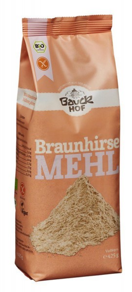 Bauckhof Braunhirsemehl, 425 gr Packung -glutenfre