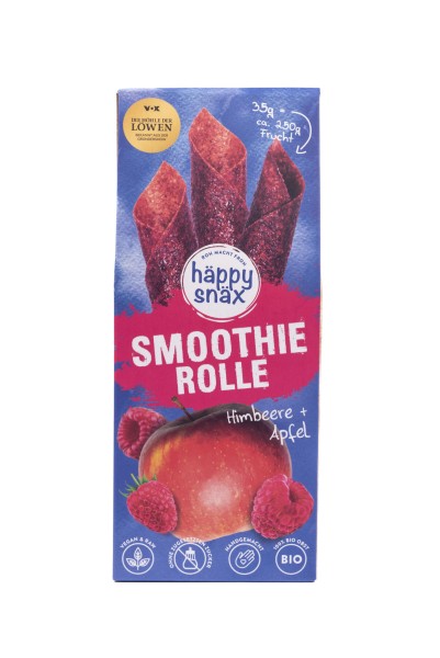 HÄPPYSNÄX Smoothierolle Himbeere &amp; Apfel, 35 g Packung
