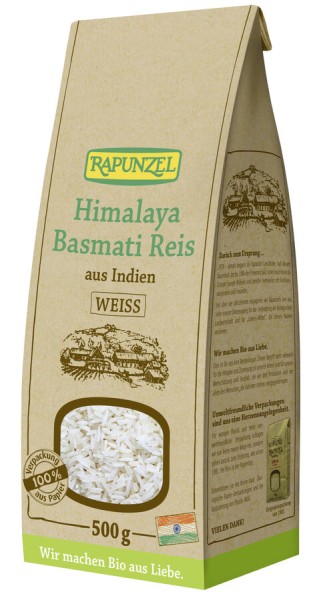 Rapunzel Himalaya Basmati Reis weiß, 500 gr Packun