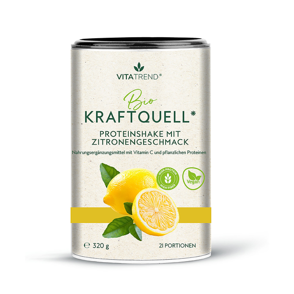 VitaTrend Proteinshake Zitrone, 320 g Dose