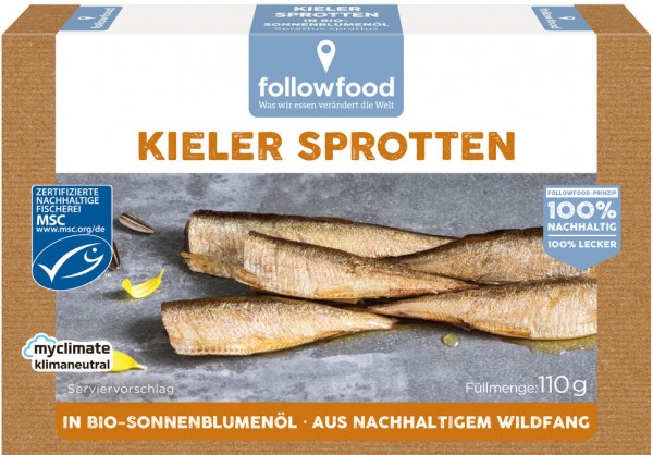 followfish Kieler Sprotten, 110 gr Dose (80 gr)