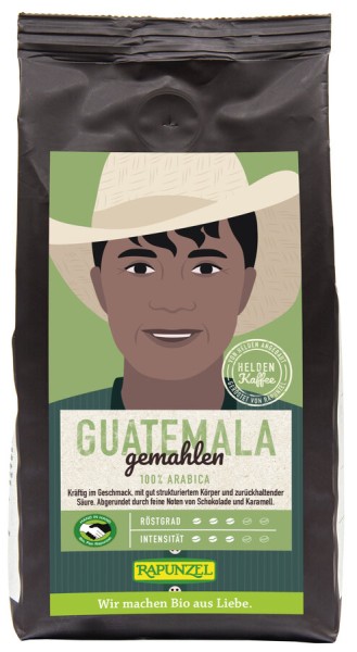 Rapunzel Heldenkaffee Guatemala, gemahlen HIH, 250