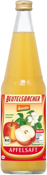 Beutelsbacher Apfel Direktsaft, 0,7 ltr Flasche- D