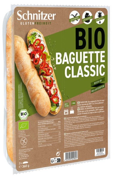 Schnitzer Baguette Classic, 2 St 360 g Packung -gl