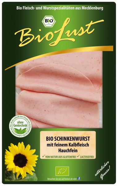 Bio Schinkenwurst hauchfein, 80 gr