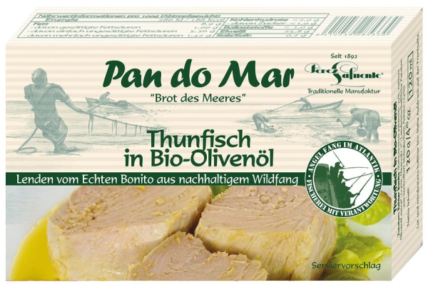 Pan do Mar Thunfisch in Bio-Olivenöl extra nativ,