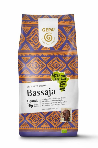 Gepa Café Crema Bassaja, ganze Bohne, 1 kg Packung