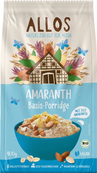 Allos Amaranth Basis Porridge, 400 g Packung
