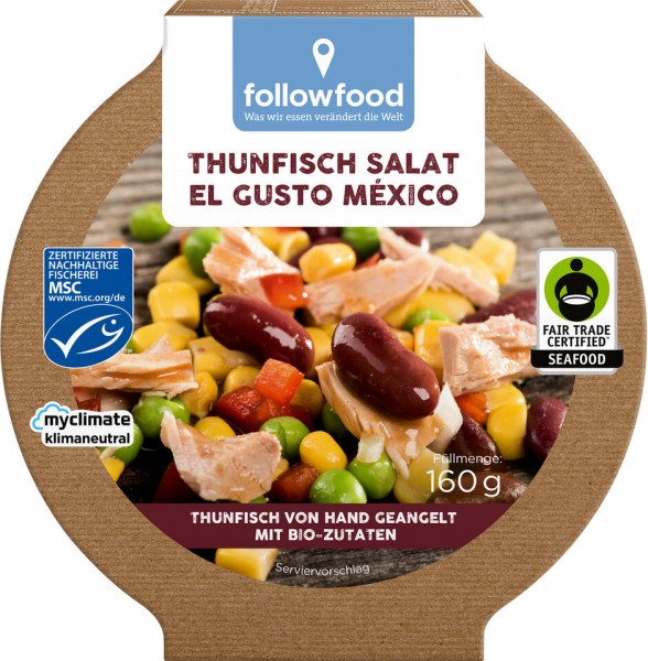 followfish Thunfisch-Salat el Gusto México, 160 gr Dose