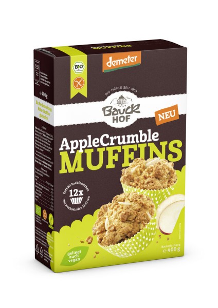 Bauckhof Apple Crumble Muffins, 400 gr Stück