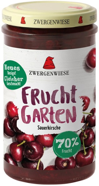 Zwergenwiese FruchtGarten Sauerkirsche, 225 gr Gla