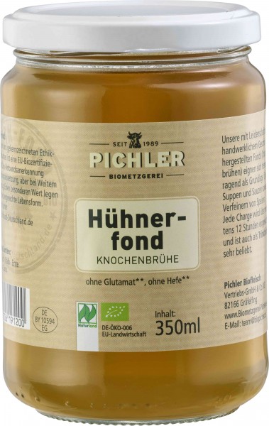 Biometzgerei Pichler Hühnerfond, 350 ml Glas