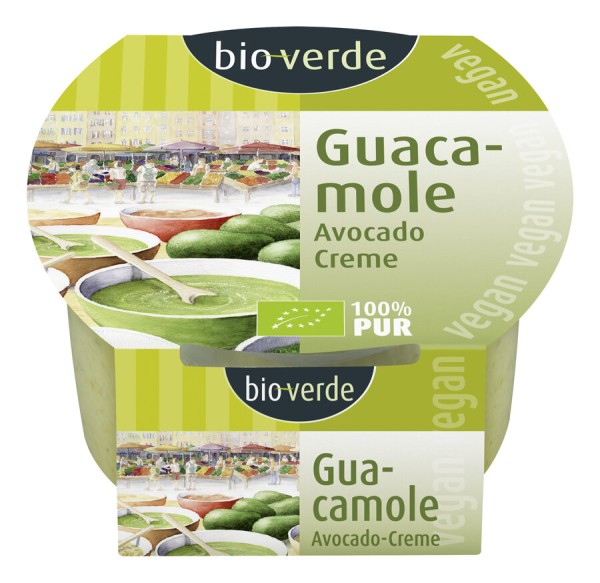 bio-verde Guacamole vegan, 150 gr Becher