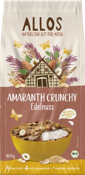 Allos Amaranth Crunchy Edelnuss, 400 gr Packung