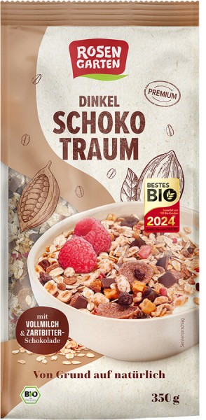 Rosengarten Dinkel-Schoko-Traum-Müsli, 350 g Packu