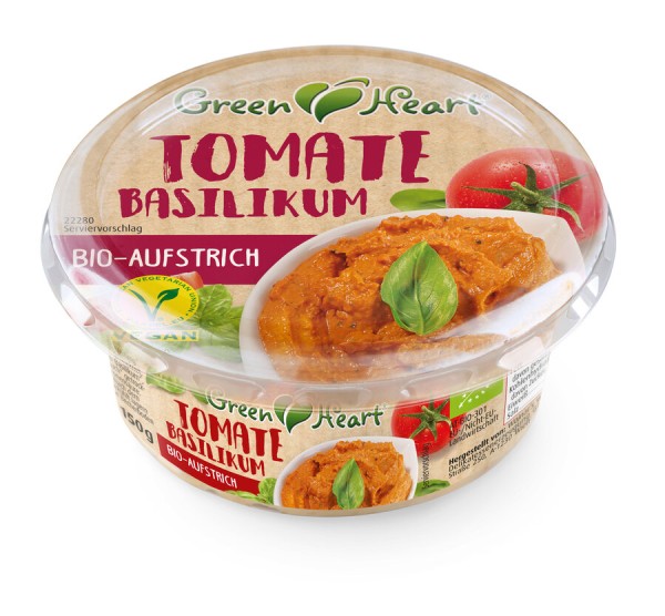 Greenheart-Premiums Tomate Basilikum Aufstrich, 15