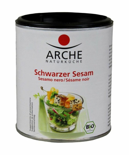 Arche Naturküche Schwarzer Sesam, 125 gr Dose